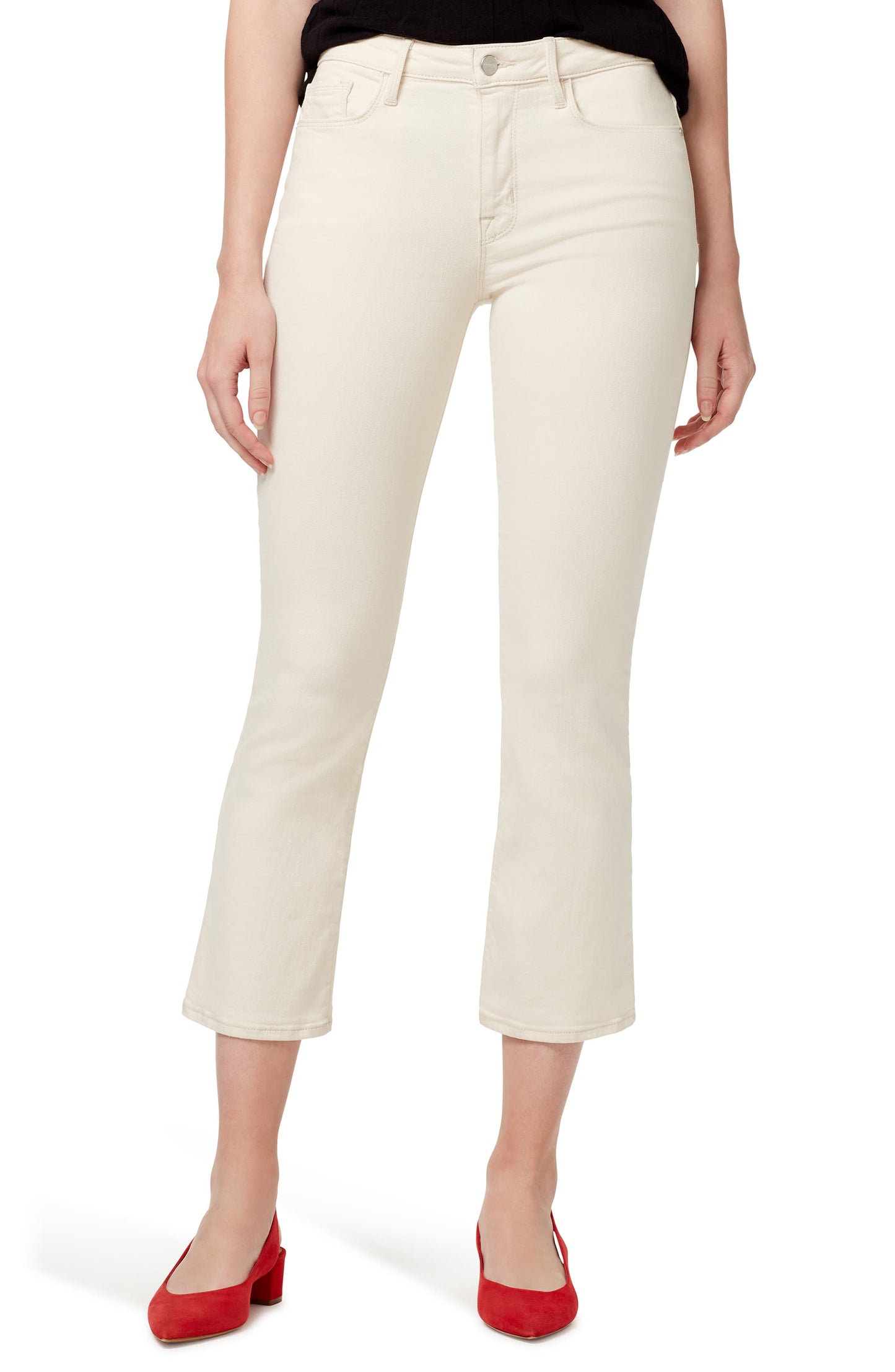 Sanctuary Women's Moonstone Connector Kick Crop Jeans White Size 32
