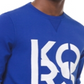 Michael Kors Men's Stacked Logo Sweatshirt Blue Size XX-Large