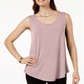 JM Collection Women's Scoop Neck Tank Top Pink Size Medium