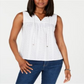Tommy Hilfiger Women's Eyelet Cotton Top White Size Medium