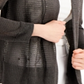 Alfani Women's Lace Solid Open Cardigan Sweater Charcoal Size Small