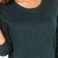 Style & Co Women's Long Sleeve Scoop Neck Top Green Size X-Small