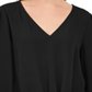 INC International Concepts Women's Tie Hem Top Black Size Petite Small