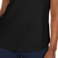 Karen Scott Women's Cotton Polo Shirt Black Size Medium