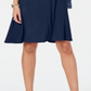 Style & Co Women's Tie Sleeve Swing Dress Blue Size Petite