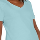 Karen Scott Women's Eyelet Shoulder V Neck Top Blue Size X-Small