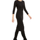 Bar III Women's Twist Front Midi Cocktail Dress Black Size Small