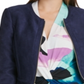 DKNY Women's Zip up Jacket Blue Size 10 Petite