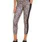 Ideology Women's Colorblocked Leopard Print Leggings Brown Size Small