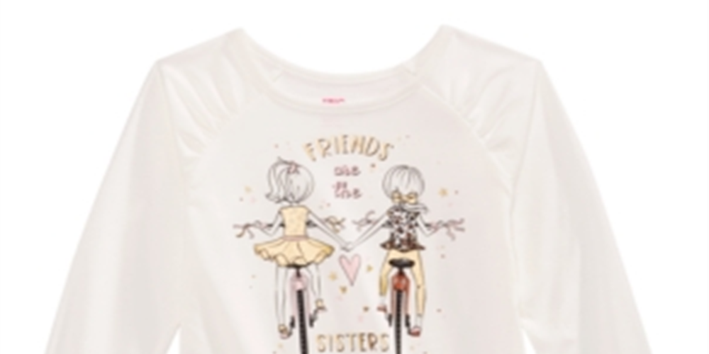 Epic Threads Toddler Girl's Sisters T-Shirt White Size 3T