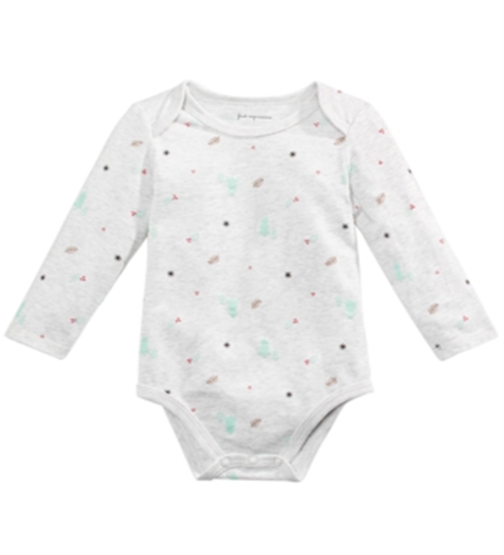 First Impressions Baby Boy's Tree Print Bodysuit Gray Size 0-3 Months