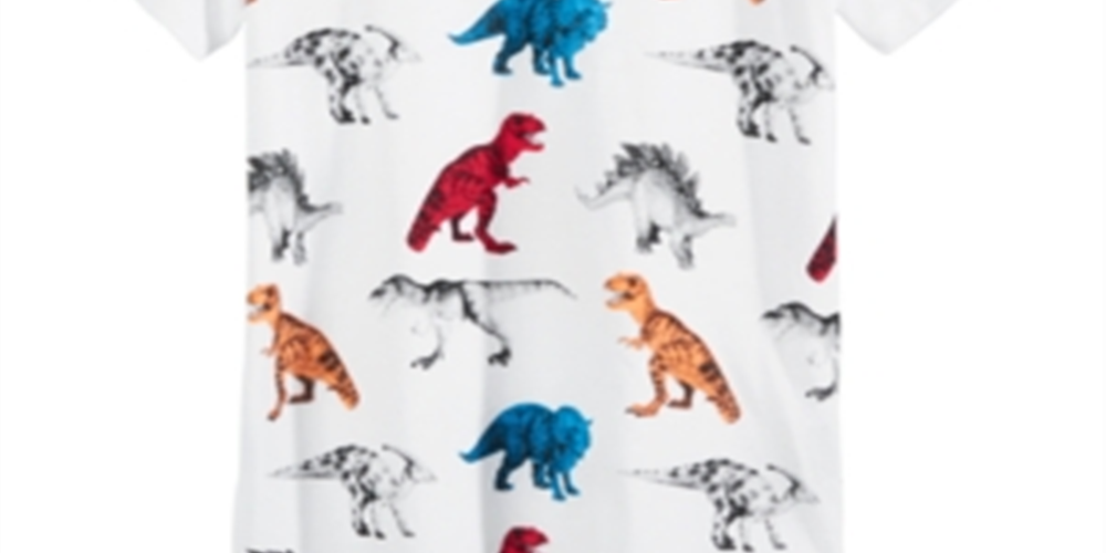 Epic Threads Little Boy's Dino T-Shirt White Size 5