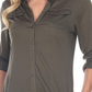 White Mark Women's Lola Stretchy Tunic Green Size L