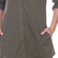 White Mark Women's Lola Stretchy Tunic Green Size L