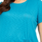 INC International Concepts Women's Plus Ruched Top Green Size 0X