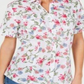 Karen Scott Women's Iris Bliss Textured Cotton Shirt White Size X-Large