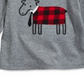 First Impressions Toddler Boy's Plaid Elk T-Shirt Gray Size 3T
