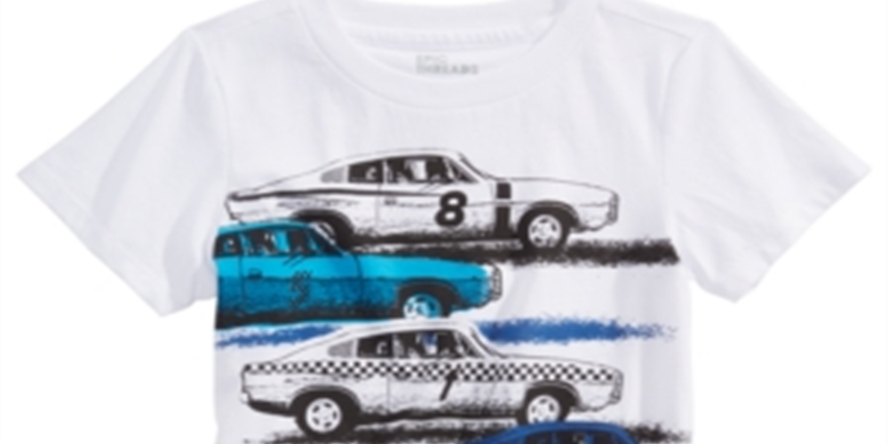 Epic Threads Toddler Boy's Vintage Car T-Shirt White Size 2T