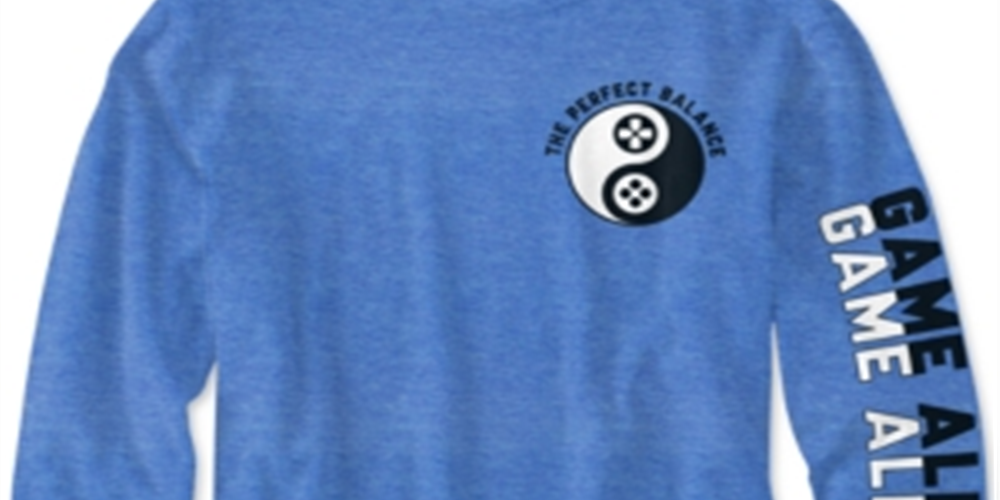 Jem Big Boy's Perfect Balance T-Shirt Blue Size Medium