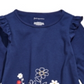 First Impressions Baby Girl's Flower Border Tunic T-Shirt Blue Size 12MOS