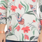 Charter Club Women's Knit 3/4 Sleeve Paisley Tunic Top White Size Large