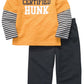 Carter's Toddler Boy's Certified Hunk Stripe Pants Set Yellow Size 4T