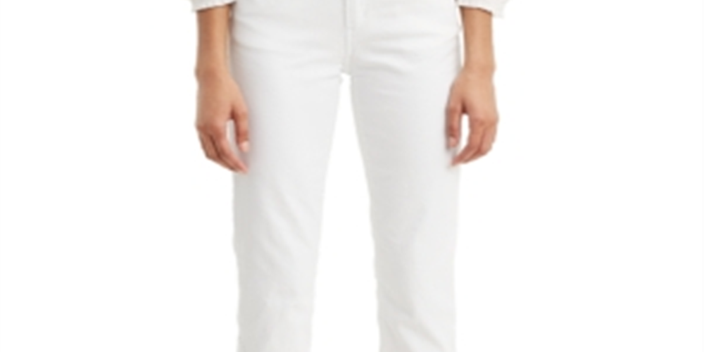 Levi's Women's Stud Trim Boyfriend Jeans White Size 6-W28