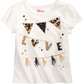 Epic Threads Little Girl's Love Flags T-Shirt White Size 6X