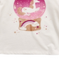 Epic Threads Little Girl's Unicorn Snow Globe T-Shirt White Size 6