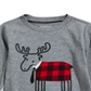First Impressions Baby Boy's Elk Applique T-Shirt Gray Size 24MOS