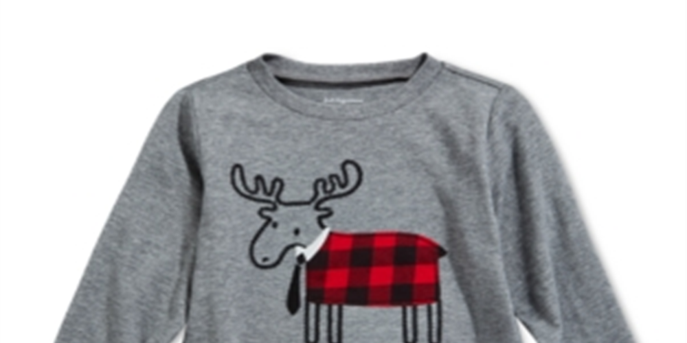 First Impressions Baby Boy's Elk Applique T-Shirt Gray Size 24MOS
