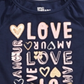 Epic Threads Little Girl's Love T-Shirt - Peacoat Blue Size 6