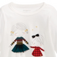 First Impressions Baby Girl's Sisters Print Cotton T-Shirt White Size 18MOS