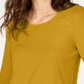 INC International Concepts Women's Ribbed Long Sleeve T-Shirt Yellow Size X-Small