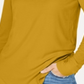 INC International Concepts Women's Ribbed Long Sleeve T-Shirt Yellow Size X-Small