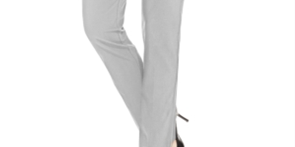JM Collection Women's Studded Pull on Pants Gray Size Petite XL