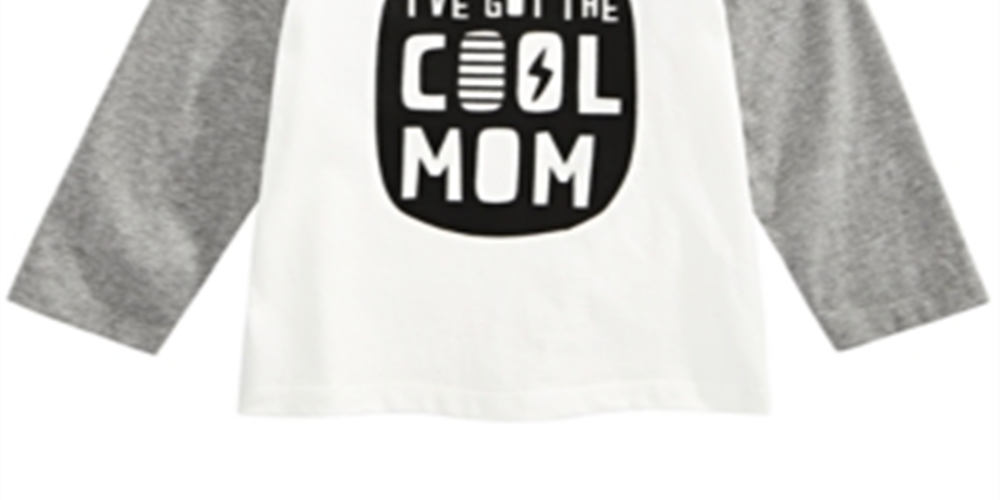 First Impressions Baby Boy's Cool Mom Print Cotton T-Shirt White Size 6-9MOS