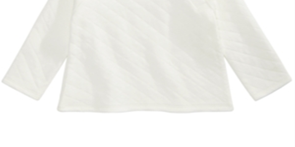 First Impressions Baby Girl's Quilted Sweater White Size 6-9MOS
