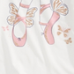 Epic Threads Little Girl's Ballet Slippers T-Shirt White Size 5