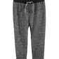 First Impressions Toddler Boy's Marled Jogger Pants Black Size 2T