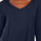 JM Collection Women's Mixed Media Studs Top Blue Size X-Small