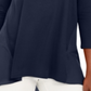 JM Collection Women's Mixed Media Studs Top Blue Size X-Small