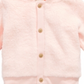 First Impressions BabyGirl's Faux Fur Hooded Cardigan Pink Size 0-3 Months