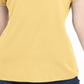 Karen Scott Women's Studded Keyhole Top Yellow Size Medium