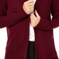 Charter Club Women's Open Front Cashmere Cardigan Red Size Petite L