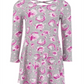 Epic Threads Little Girl's Floral Unicorn Dress Gray Size 6