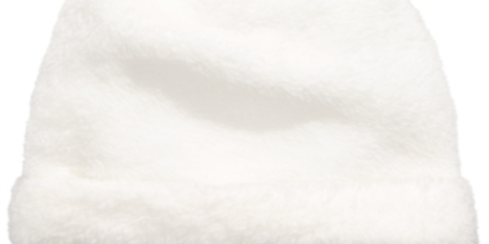 First Impressions Junior Boy's Faux Sherpa Pom Pom Hat Color Angel White Size 0-6 Months