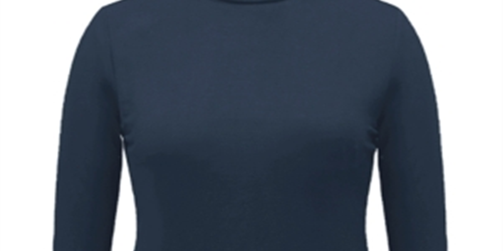 Style & Co Women's Turtleneck Top Blue Size Small