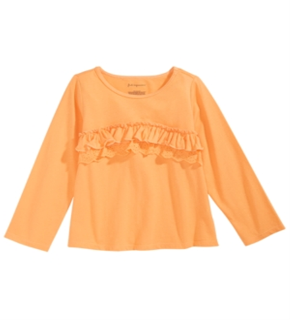 First Impressions Baby Girl's Cotton Ruffled T-Shirt Yellow Size 18MOS