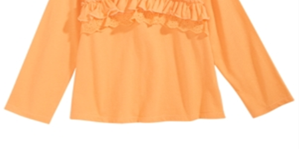 First Impressions Baby Girl's Cotton Ruffled T-Shirt Yellow Size 18MOS